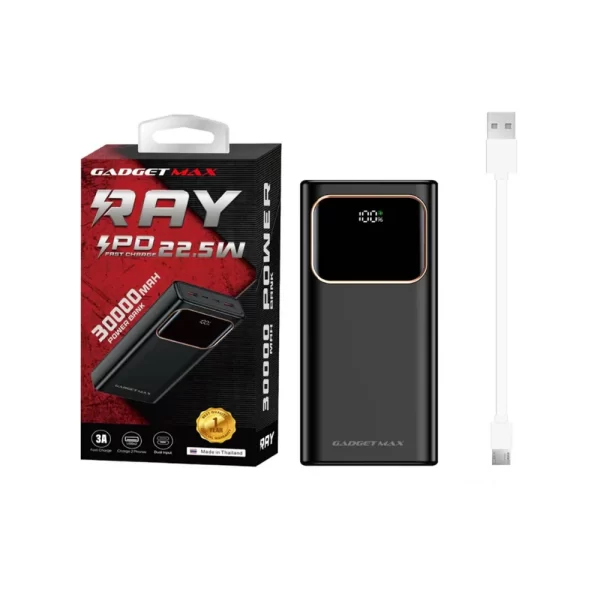 Gadget Max Ray 30000mAh 22.5W Power Bank
