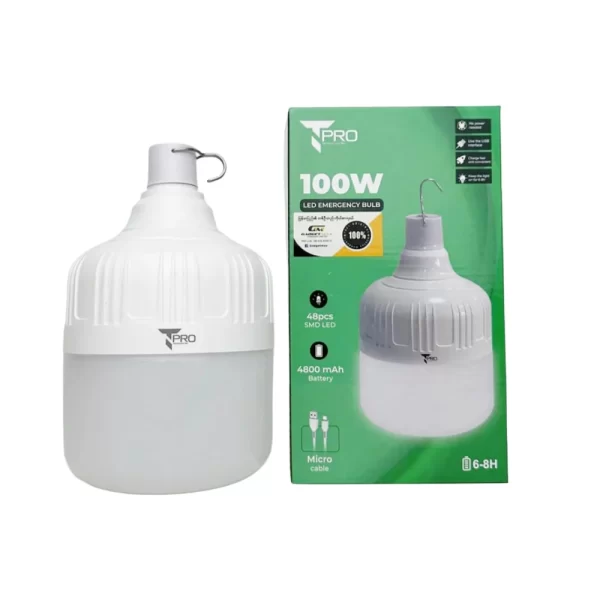 T Pro 100W LED Emergency Light Bulb