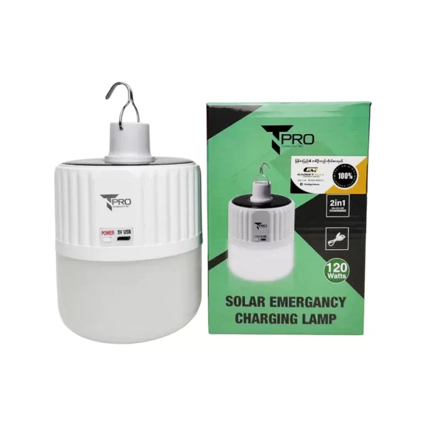 T Pro 120W Solar LED Bulb Lamp