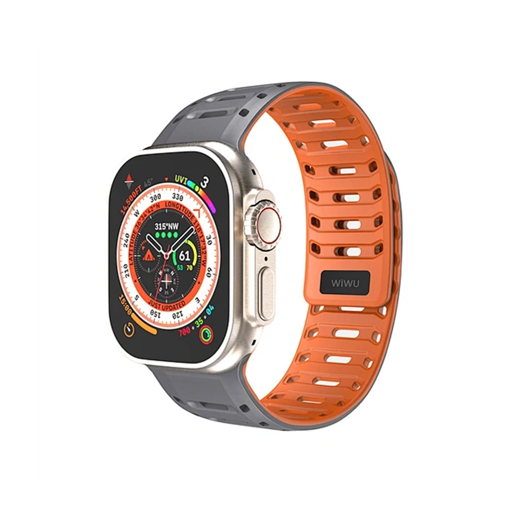 Wiwu Wi-WB016 Comfit Watchband - Gray Orange